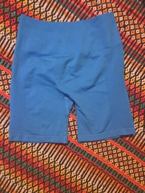 Seamless Athletic Bike Shorts - Blue